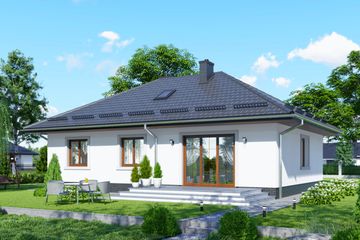  Projekt domu APS 207 (LUA1254) - projekt domu parterowego - Zdjęcie 2