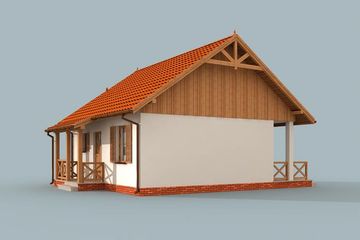  Projekt domu letniskowego Minesota dom letniskowy (SLN1526) - projekt domu parterowego - Zdjęcie 2