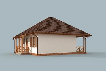  Projekt domu letniskowego San Antonio dom letniskowy (SLN1529) - projekt domu letniskowego parterowego - Zdjęcie 2