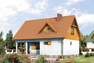  Projekt domu Takt 4 (BSA1284) - projekt domu parterowego z poddaszem - Zdjęcie 2