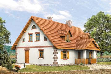  Projekt domu Świt (BSA1288) - projekt domu parterowego z poddaszem - Zdjęcie 2