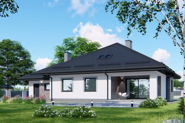  Projekt domu APS 217 (LUA1259) - projekt domu parterowego - Zdjęcie 1