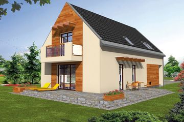  Projekt domu Alfi (WRY1053) - projekt domu parterowego z poddaszem - Zdjęcie 2