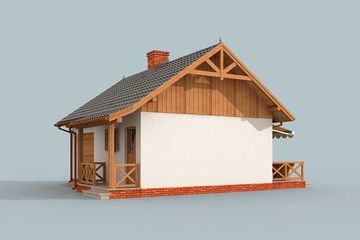  Projekt domu letniskowego Arizona dom letniskowy (SLN1532) - projekt domu parterowego - Zdjęcie 2
