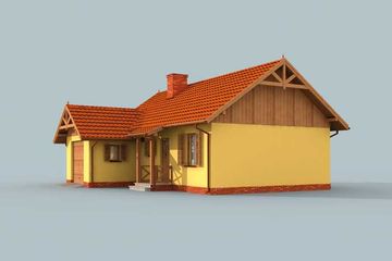  Projekt domu letniskowego Oregon dom letniskowy (SLN1533) - projekt domu parterowego - Zdjęcie 2