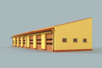  Projekt garażu G271 garaż sześciostanowiskowy z pomieszczeniami gospodarczymi (SLN1537) - projekt garażu parterowego - Zdjęcie 2