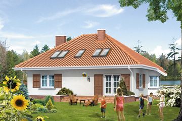  Projekt domu Fraszka (BSA1185) - projekt domu parterowego z poddaszem - Zdjęcie 2