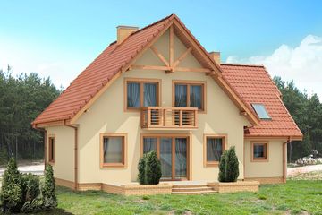 Projekt domu Wezyr II (BSB1019) - projekt domu parterowego z poddaszem - Zdjęcie 2