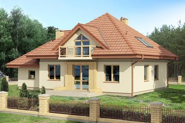  Projekt domu Sindbad (BSB1020) - projekt domu parterowego z poddaszem - Zdjęcie 2