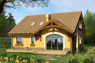  Projekt domu Lapis 2 (WRN1020) - projekt domu parterowego z poddaszem - Zdjęcie 1