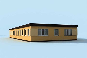  Projekt domu opieki BSC1 budynek socjalny (SLN1398) - projekt domu parterowego - Zdjęcie 2