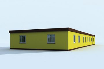  Projekt domu opieki BSC2 budynek socjalny (SLN1399) - projekt domu parterowego - Zdjęcie 2