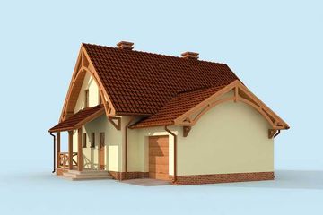  Projekt domu Santa Susana 2 (SLN1545) - projekt domu parterowego z poddaszem - Zdjęcie 2