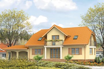  Projekt domu Aura (BSA1188) - projekt domu parterowego z poddaszem - Zdjęcie 2