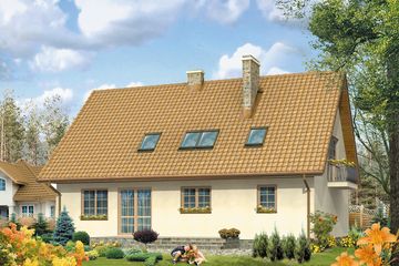  Projekt domu Calineczka (BSA1191) - projekt domu parterowego z poddaszem - Zdjęcie 2