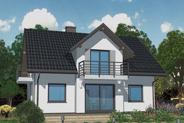  Projekt domu APS 132 NEW (LUA1176) - projekt domu parterowego z poddaszem - Zdjęcie 2