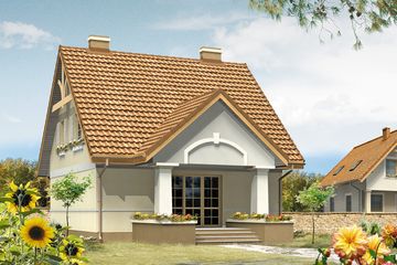  Projekt domu Agat (BSA1296) - projekt domu parterowego z poddaszem - Zdjęcie 2