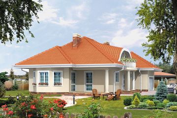  Projekt domu Aria 2 (BSA1018) - projekt domu parterowego z poddaszem - Zdjęcie 2
