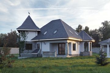  Projekt domu Sielawa (620) (KRD1895) - projekt domu parterowego z poddaszem - Zdjęcie 2