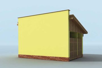  Projekt budynku gospodarczego G182 budynek gospodarczy (SLN1420) - projekt budynku parterowego - Zdjęcie 2