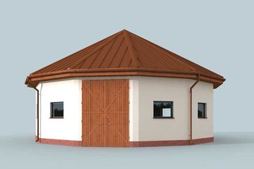  Projekt lonżowni S47 Lonżownia (SLN1575) - projekt lonżowni parterowego - Zdjęcie 2