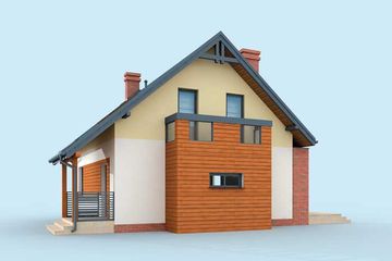  Projekt domu Miluza (SLN1578) - projekt domu parterowego z poddaszem - Zdjęcie 2