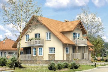  Projekt domu Bolero 2 (BSA1010) - projekt domu parterowego z poddaszem - Zdjęcie 2