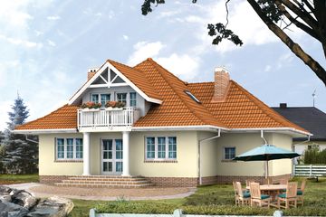  Projekt domu Brawo 2 (BSA1016) - projekt domu parterowego z poddaszem - Zdjęcie 2