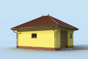  Projekt garażu G171 (SLN1410) - projekt garażu parterowego - Zdjęcie 2