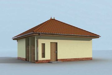  Projekt garażu G175 (SLN1414) - projekt garażu parterowego - Zdjęcie 2