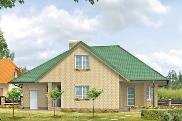  Projekt domu Wiking (BSA1049) - projekt domu parterowego z poddaszem - Zdjęcie 2