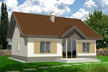  Projekt domu Angela B (WRD1042) - projekt domu parterowego z poddaszem - Zdjęcie 2