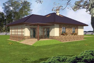  Projekt domu Nikola (WRY1030) - projekt domu parterowego - Zdjęcie 2