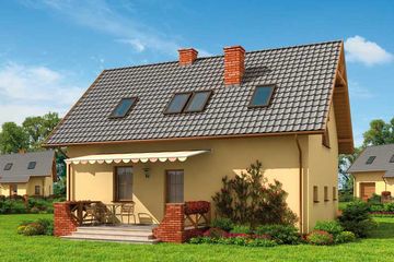  Projekt domu Ottawa (SLN1441) - projekt domu parterowego z poddaszem - Zdjęcie 2