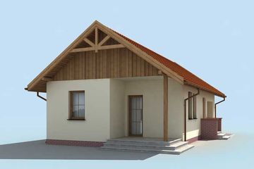  Projekt domu letniskowego Bergamo dom letniskowy (SLN1442) - projekt domu letniskowego parterowego - Zdjęcie 2