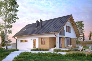  Projekt domu Amarylis (BSA1655) - projekt domu parterowego z poddaszem - Zdjęcie 4