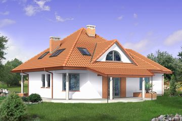  Projekt domu Pinokio II 2G (BSB1021) - projekt domu parterowego z poddaszem - Zdjęcie 2