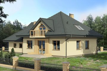  Projekt domu Sindbad 2G (BSB1022) - projekt domu parterowego z poddaszem - Zdjęcie 2