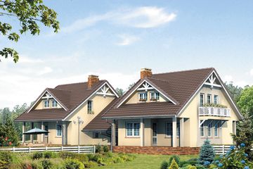  Projekt domu Lira (BSA1053) - projekt domu parterowego z poddaszem - Zdjęcie 2