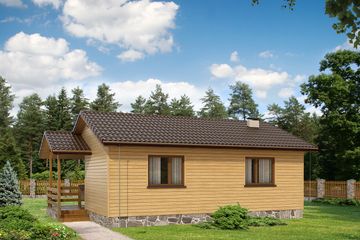  Projekt domu letniskowego Best dr-S (BSA1057) - projekt domu parterowego - Zdjęcie 2