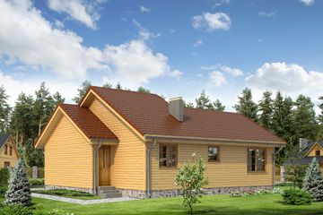  Projekt domu Szyper dr-S (BSA1061) - projekt domu parterowego - Zdjęcie 2