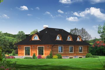  Projekt domu Chmielniki dw19 (KRP1353) - projekt domu parterowego z poddaszem - Zdjęcie 2