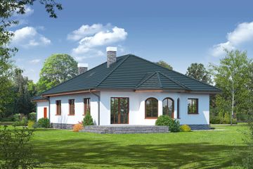  Projekt domu Zadębie 7 (KRP1354) - projekt domu parterowego - Zdjęcie 2