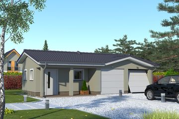  Projekt garażu G1 (BSA1301) - projekt garażu parterowego - Zdjęcie 2