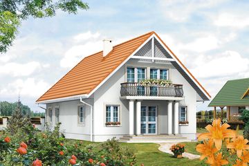  Projekt domu Poranek (BSA1308) - projekt domu parterowego z poddaszem - Zdjęcie 2