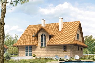  Projekt domu Polka dr-S (BSA1037) - projekt domu parterowego z poddaszem - Zdjęcie 2