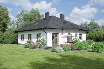  Projekt domu Zadębie (KRP1239) - projekt domu parterowego - Zdjęcie 2