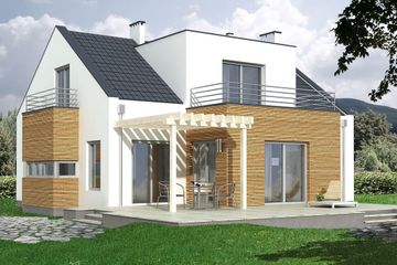  Projekt domu Pola A (WRD1609) - projekt domu parterowego z poddaszem - Zdjęcie 2