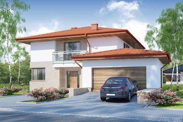  Projekt domu Sima 2 (WRW1155) - projekt domu z pełnym piętrem - Zdjęcie 2