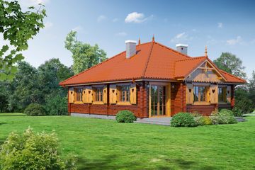  Projekt domu Dębina dwr (KRP1390) - projekt domu parterowego - Zdjęcie 2